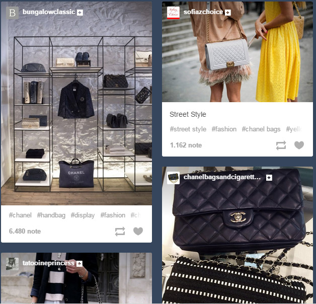 E Chanel Il Brand Di Borse Piu Popolare Su Tumblr Nel 14